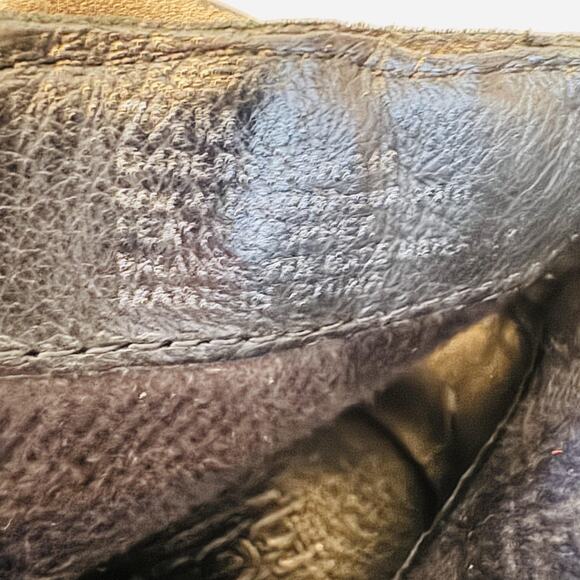 Born Boots Women 7.5 Black Leather Ankle Bootie Buckle Strap Block Heel Side Zip - Picture 11 of 12